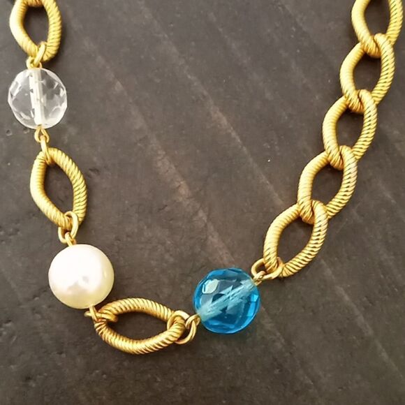 Multi-colored chain necklace   - Picture 2 of 4